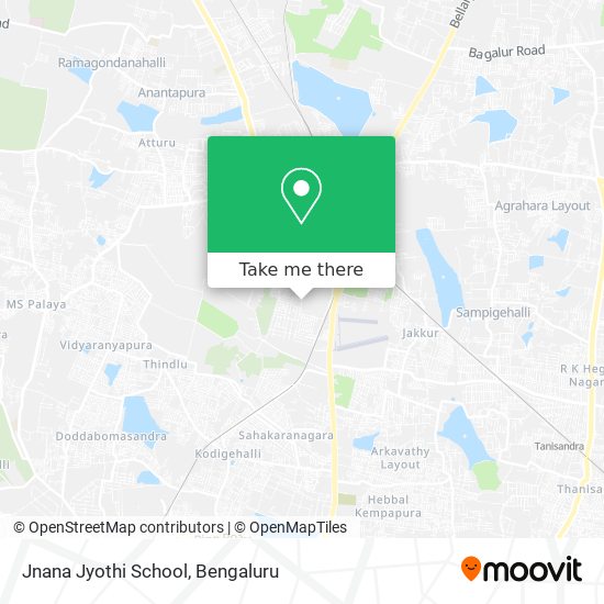 Jnana Jyothi School map