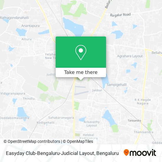 Easyday Club-Bengaluru-Judicial Layout map