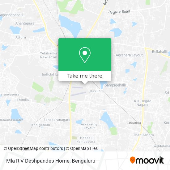Mla R V Deshpandes Home map