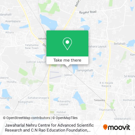 Jawaharlal Nehru Centre for Advanced Scientific Research and C.N Rao Education Foundation map