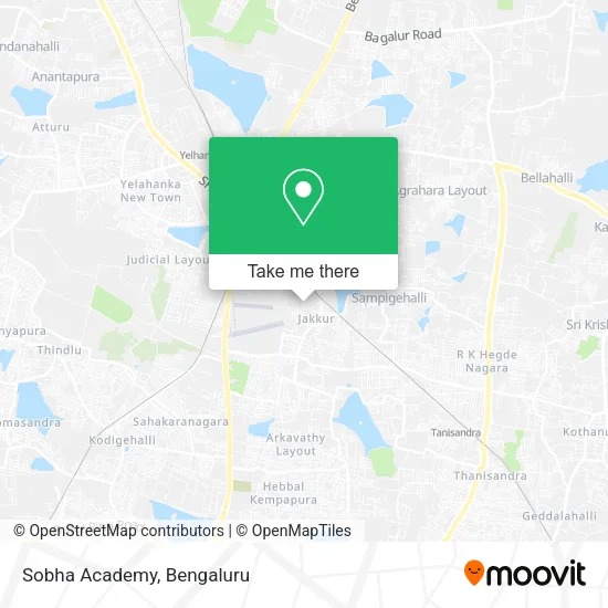 Sobha Academy map
