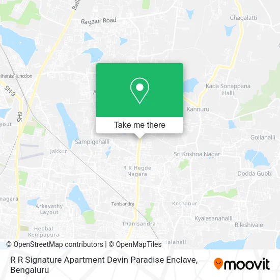 R R Signature Apartment Devin Paradise Enclave map