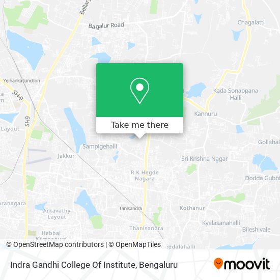 Indra Gandhi College Of Institute map