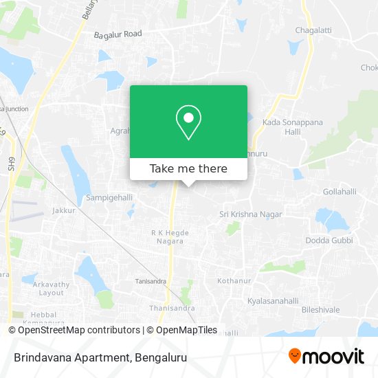 Brindavana Apartment map