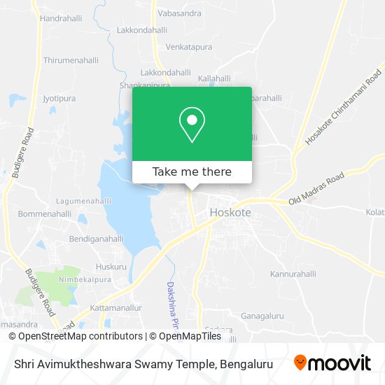 Shri Avimuktheshwara Swamy Temple map