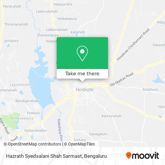 Hazrath Syedsalani Shah Sarmast map