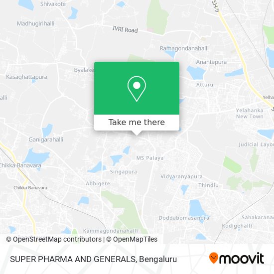 SUPER PHARMA AND GENERALS map