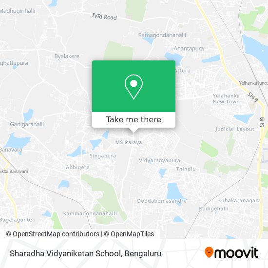 Sharadha Vidyaniketan School map