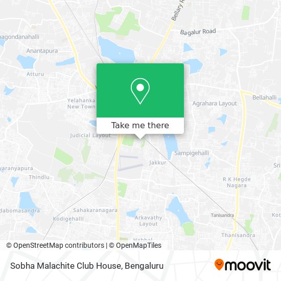 Sobha Malachite Club House map