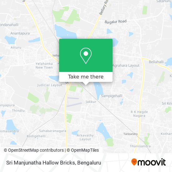 Sri Manjunatha Hallow Bricks map