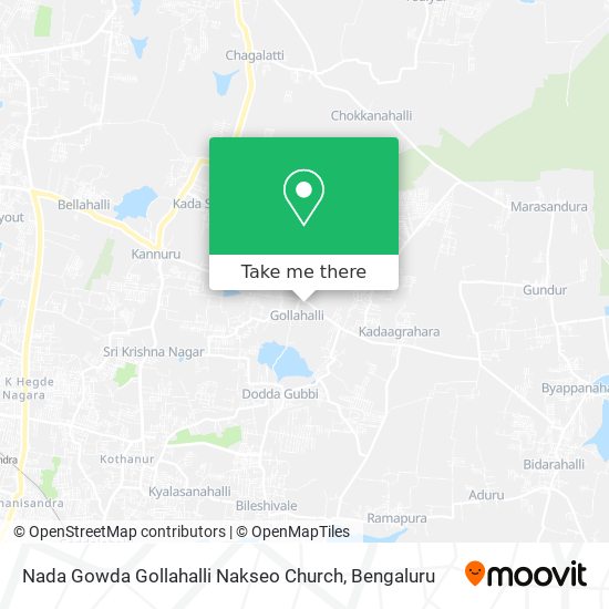 Nada Gowda Gollahalli Nakseo Church map