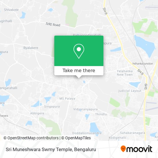 Sri Muneshwara Swmy Temple map