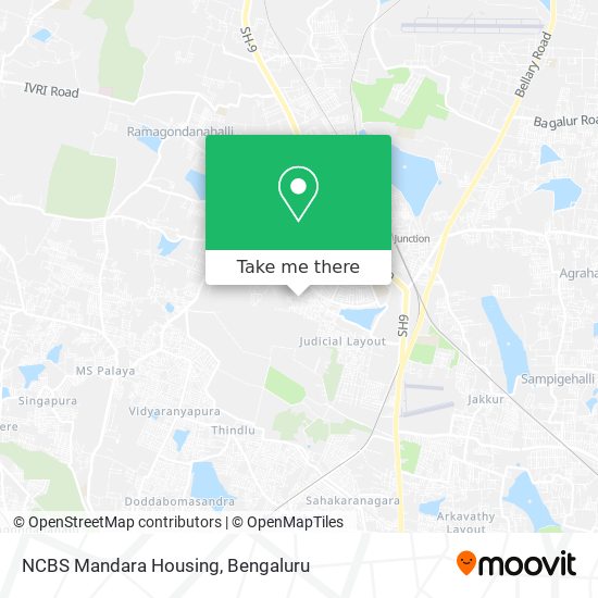 NCBS Mandara Housing map