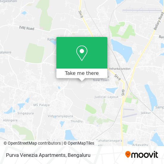 Purva Venezia Apartments map