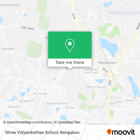 Shree Vidyanikethan School map