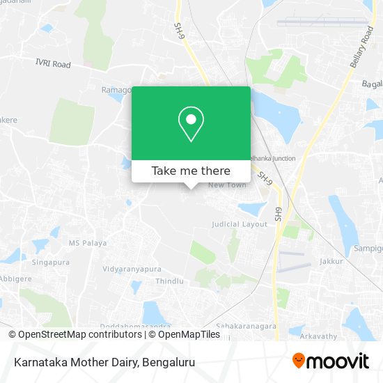 Karnataka Mother Dairy map