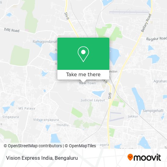 Vision Express India map