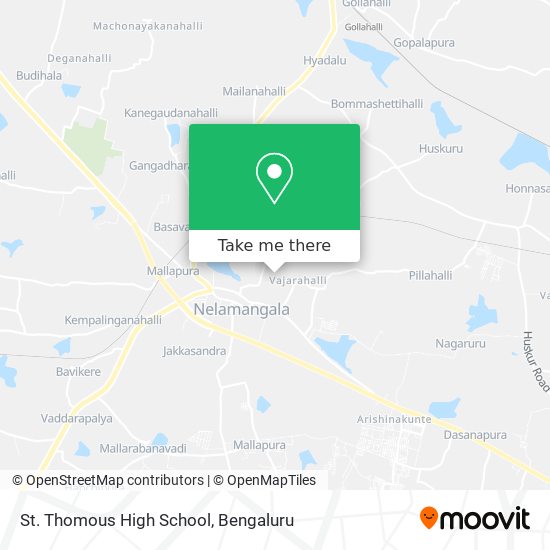 St. Thomous High School map