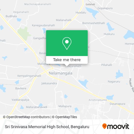 Sri Srinivasa Memorial High School map