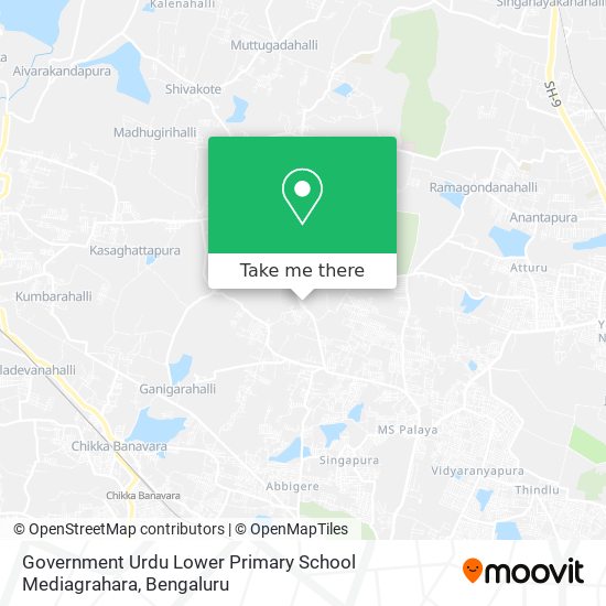 Government Urdu Lower Primary School Mediagrahara map