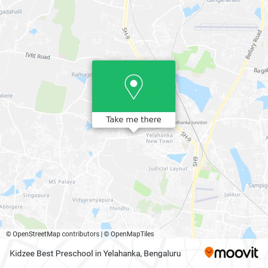 Kidzee Best Preschool in Yelahanka map
