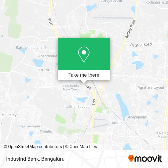 Indusind Bank map