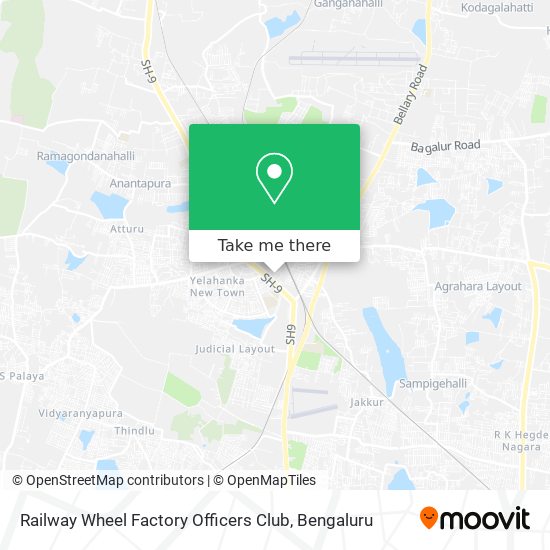 Railway Wheel Factory Officers Club map