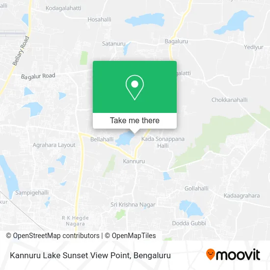 Kannuru Lake Sunset View Point map