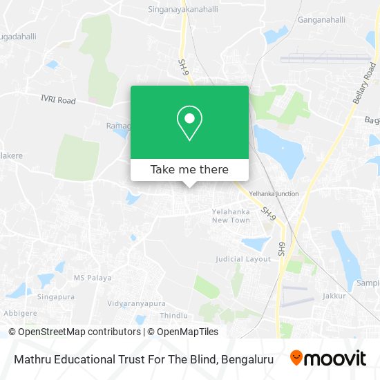 Mathru Educational Trust For The Blind map