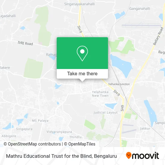 Mathru Educational Trust For The Blind map