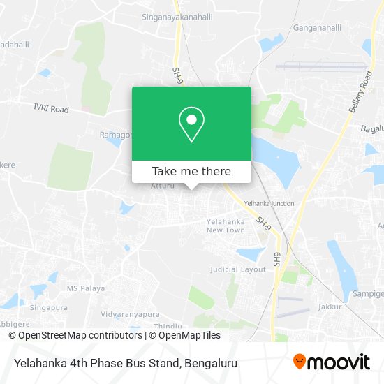 Yelahanka 4th Phase Bus Stand map