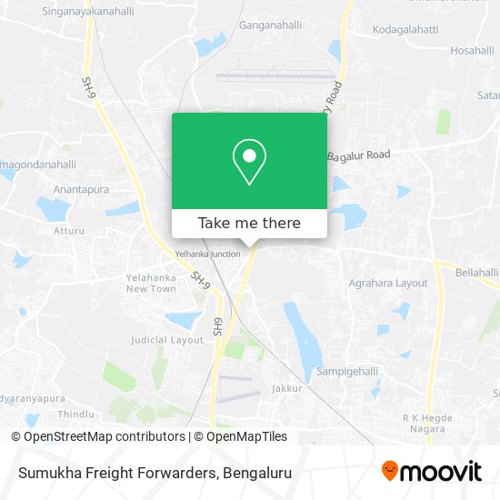 Sumukha Freight Forwarders map