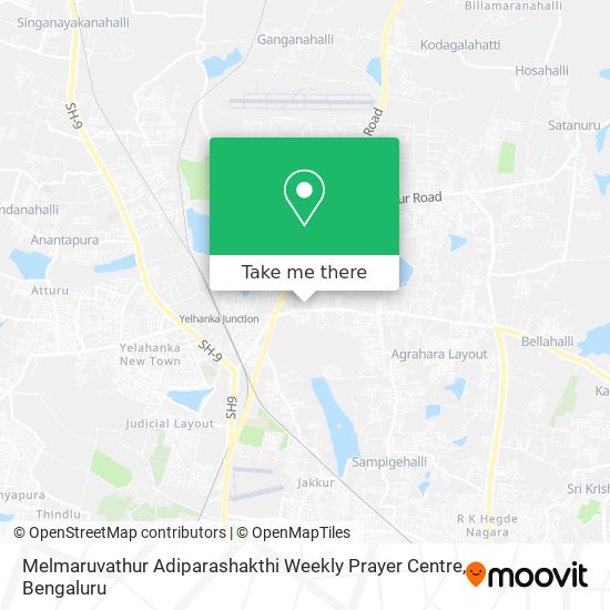 Melmaruvathur Adiparashakthi Weekly Prayer Centre map
