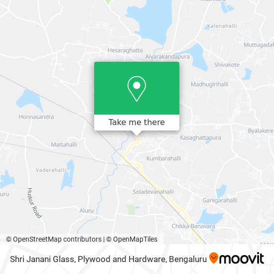 Shri Janani Glass, Plywood and Hardware map
