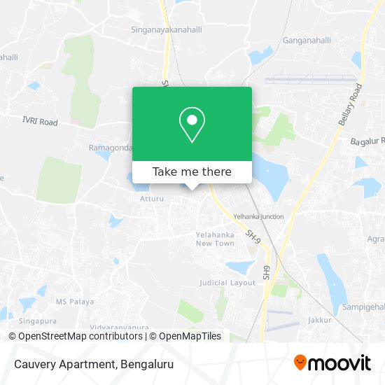 Cauvery Apartment map