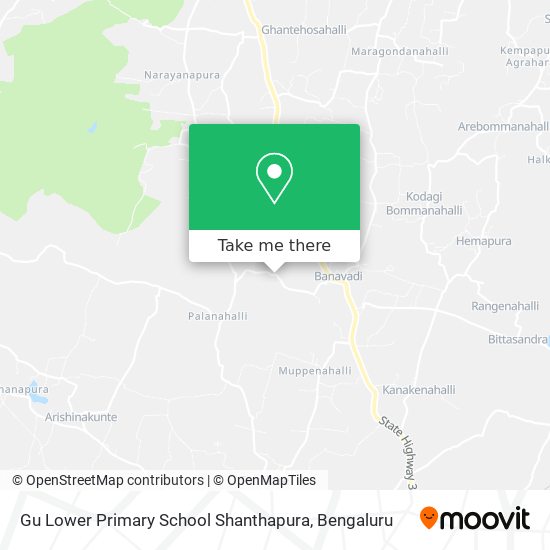 Gu Lower Primary School Shanthapura map
