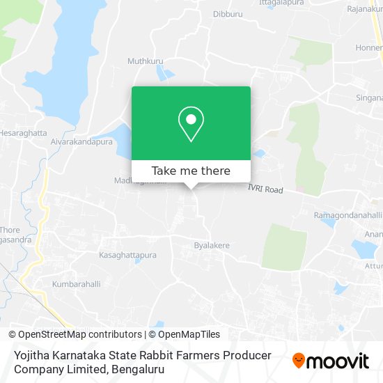 Yojitha Karnataka State Rabbit Farmers Producer Company Limited map