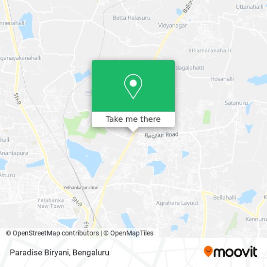 Paradise Biryani map