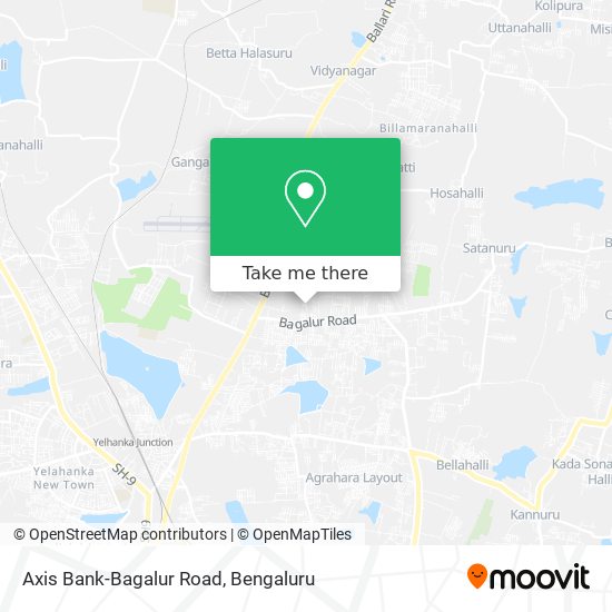 Axis Bank-Bagalur Road map