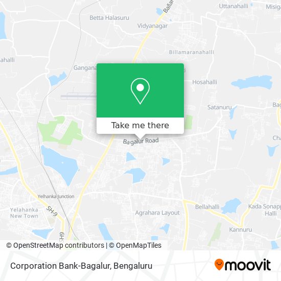 Corporation Bank-Bagalur map