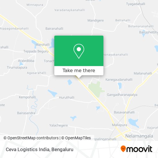 Ceva Logistics India map