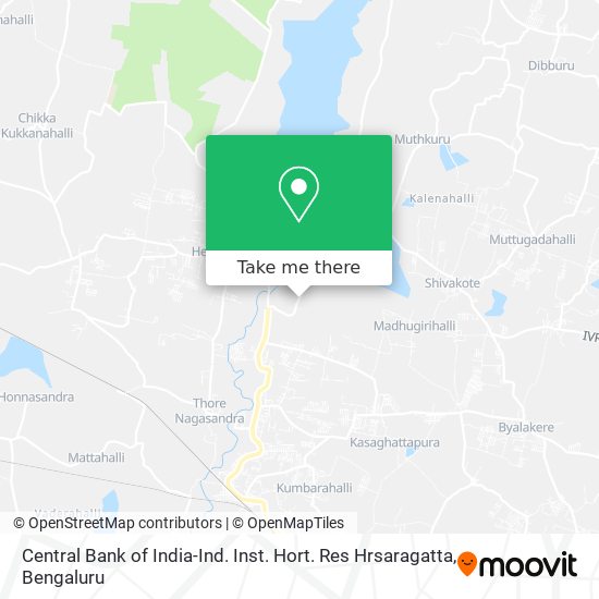 Central Bank of India-Ind. Inst. Hort. Res Hrsaragatta map