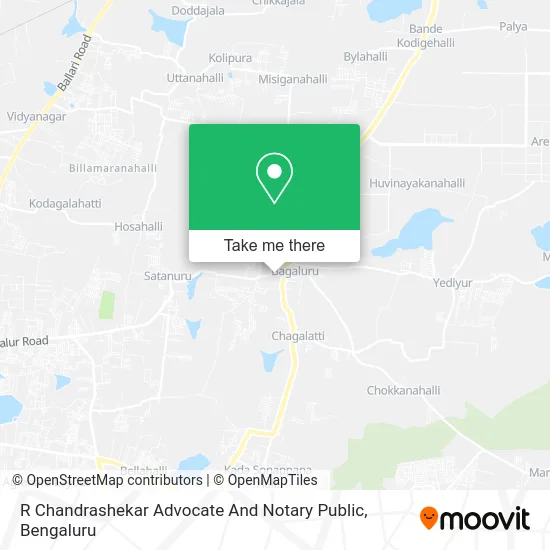 R Chandrashekar Advocate And Notary Public map
