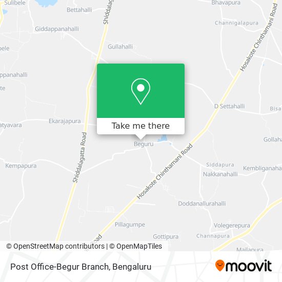 Post Office-Begur Branch map