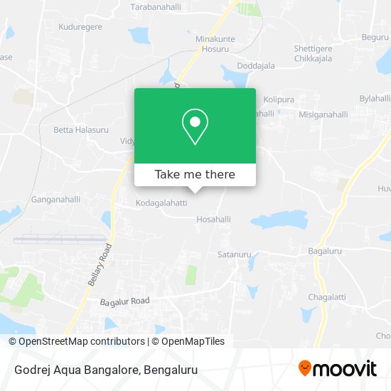 Godrej Aqua Bangalore map