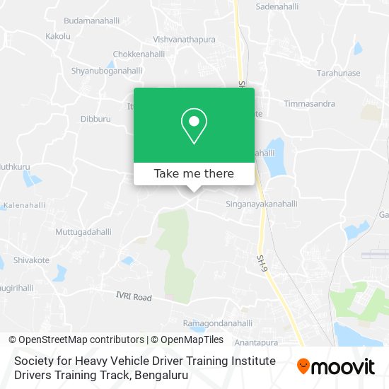 Society for Heavy Vehicle Driver Training Institute Drivers Training Track map