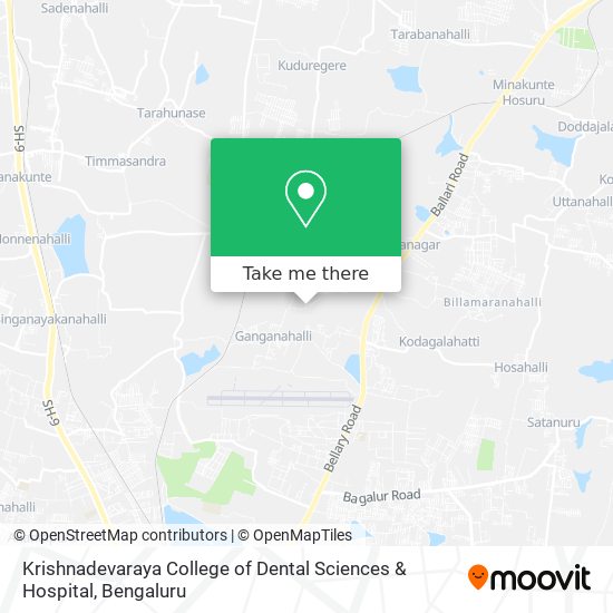 Krishnadevaraya College of Dental Sciences & Hospital map