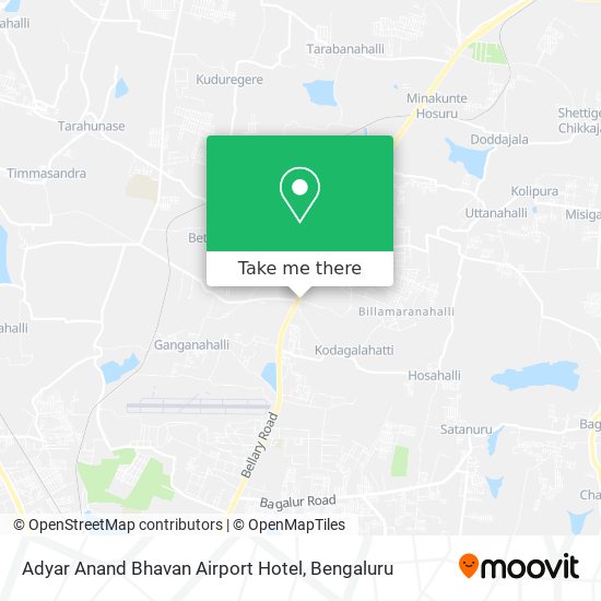 Adyar Anand Bhavan Airport Hotel map