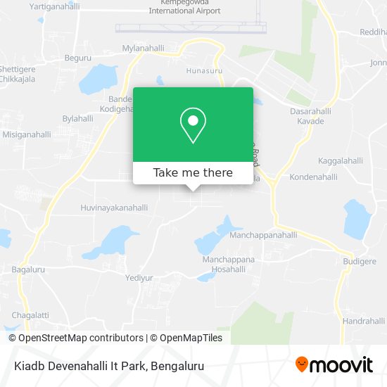 Kiadb Devenahalli It Park map