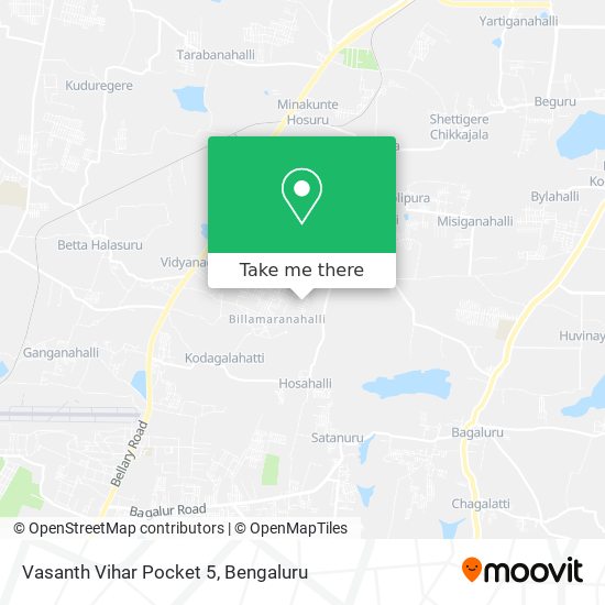 Vasanth Vihar Pocket 5 map